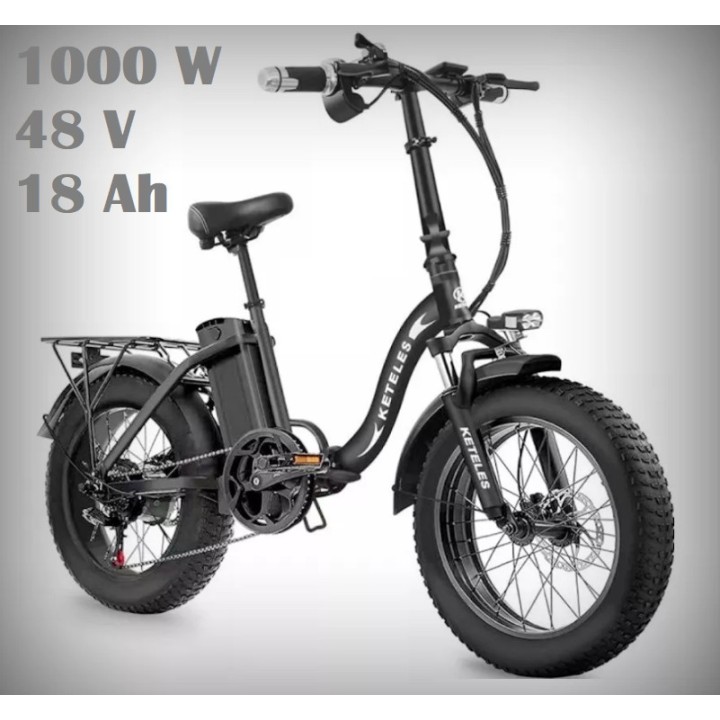Galingas Sulankstomas Elektrinis Dviratis 1000 W 48 V 18 | Medisa.lt