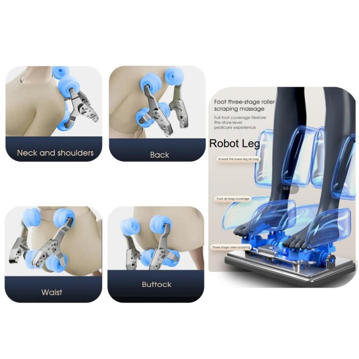 Masažinis fotelis SL Zero 4D ROBOT | Medisa.lt