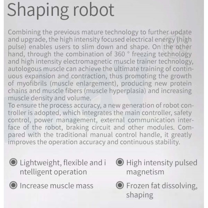 Robotas kūno formavimui EMS CRYO | Medisa.lt
