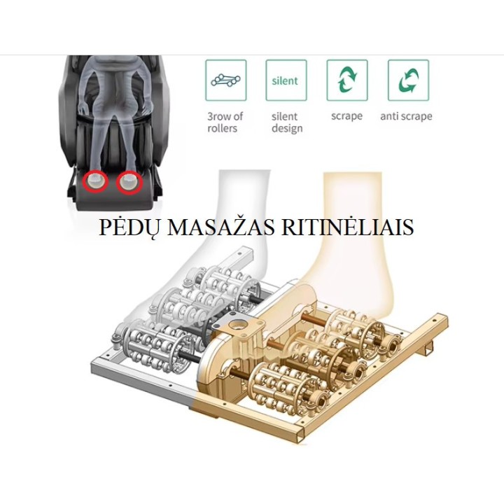 Masažinė kėdė SL 3D PRAPLATINTA | Medisa.lt