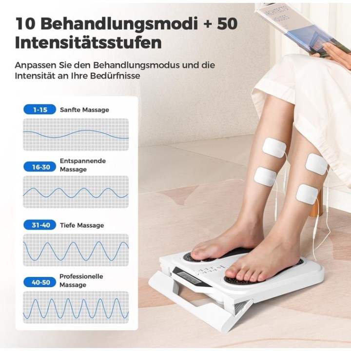 EMS ir TENS Pėdų masažuoklis kraujotakai stimuliuoti | Medisa.lt