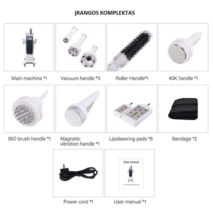Kavitacijos Vakuumo RF Lazerio aparatas | Medisa.lt