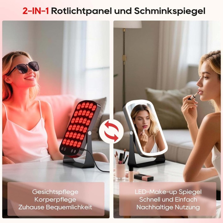 Raudonos šviesos terapijos LED panelė 27 cm | Medisa.lt