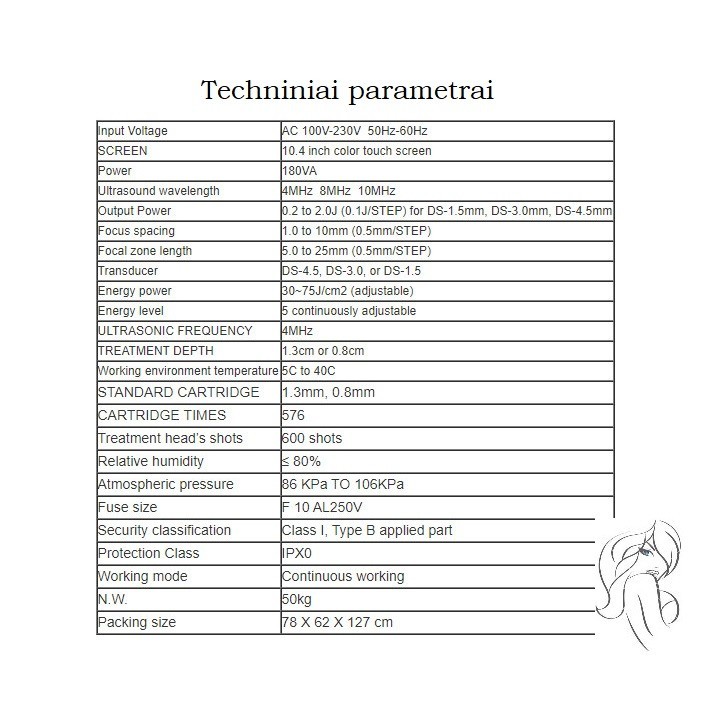 HIFU Veido kūno liekninimo formavimo aparatas | Medisa.lt
