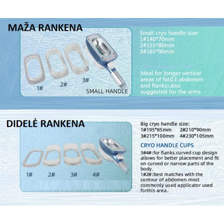 Krioterapijos kriolipolizės RF Lipo Lazerio aparatas | Medisa.lt
