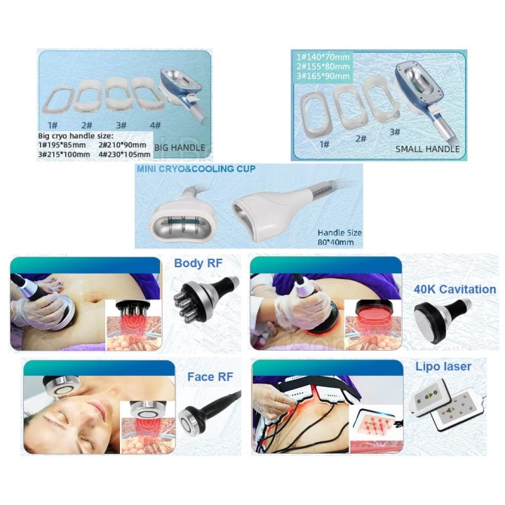 Krioterapijos kriolipolizės RF Lipo Lazerio aparatas | Medisa.lt
