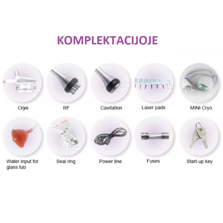 Krioterapijos kriolipolizės RF Lipo Lazerio aparatas | Medisa.lt