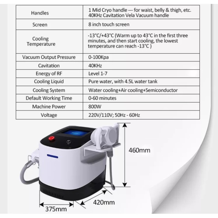 Velashape Cryo kavitacijos vakuumo mašina 2 in 1 | Medisa.lt